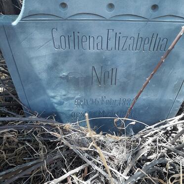 NELL Corliena Elizabetha 1884-1886