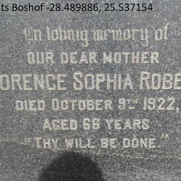 ROBERTS Florence Sophia -1922