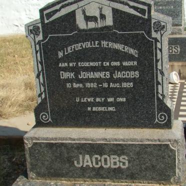 JACOBS Dirk Johannes 1882-1925
