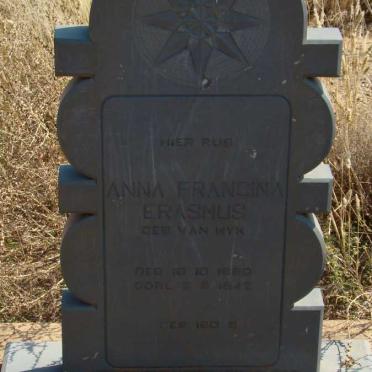 ERASMUS Anna Francina nee VAN WYK 1880-1942