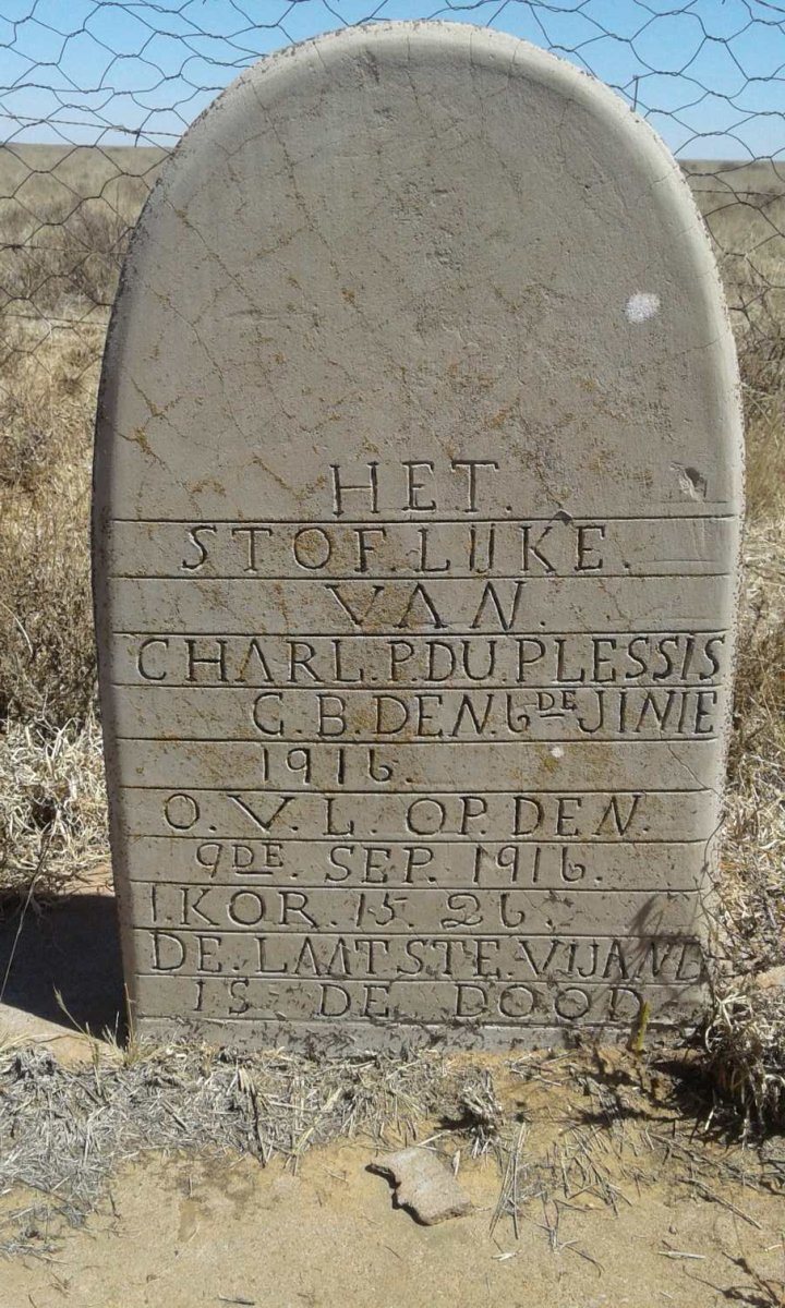 PLESSIS Charl P., du 1916-1916