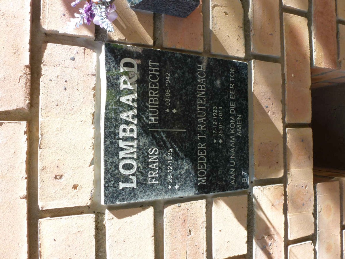 LOMBAARD Frans 1935- & Huibrecht 1942- :: RAUTENBACH T. 1923-2014