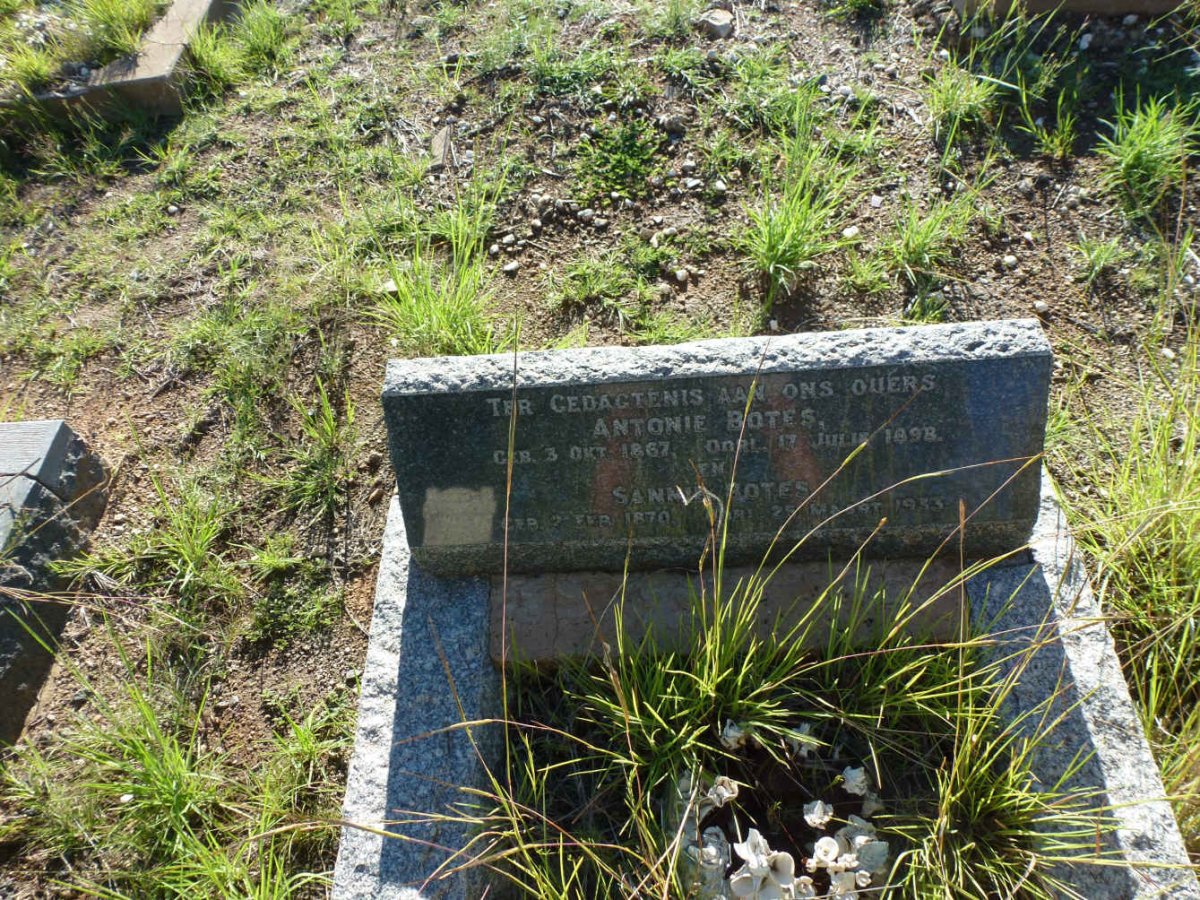 BOTES Antonie 1867-1898 & Sannie BOTES 1870-1933
