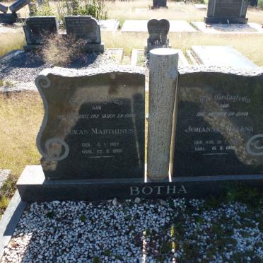 BOTHA Lukas Marthinus 1897-1966 &amp; Johanna Helena  KOK 190?-1985