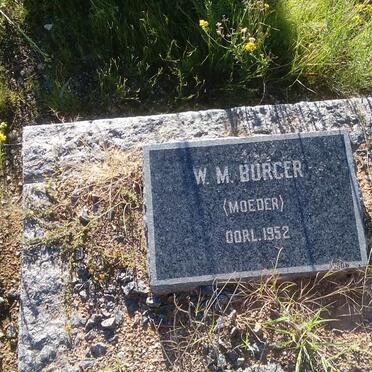 BURGER W.M. -1952