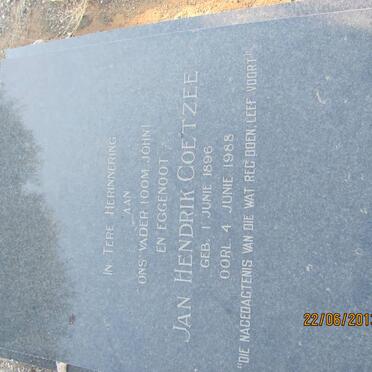 COETZEE Jan Hendrik 1896-1988
