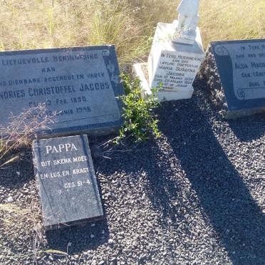 JACOBS Andries Christoffel 1890-1946 &amp; Alida Magdalena COETZEE 1895-1954 :: JACOBS Maria Susanna 1954-1954