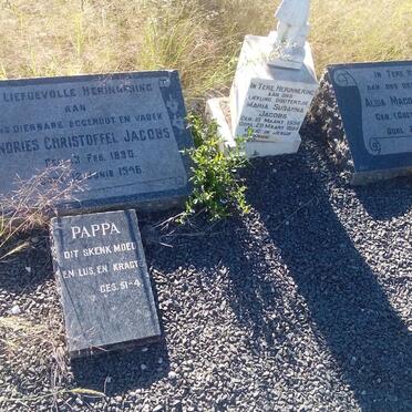 JACOBS Andries Christoffel 1890-1946 &amp; Alida Magdalena COETZEE 1895-1954 :: JACOBS Maria Susanna 1954-1954