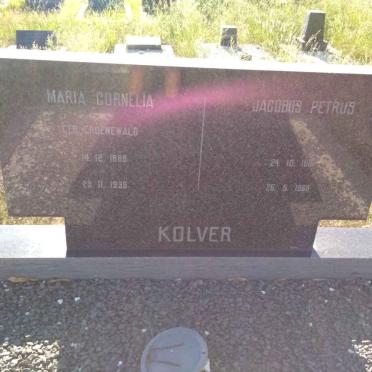 KOLVER Jacobus Petrus 1881-1968 &amp; Maria Cornelia GROENEWALD 1888-1939