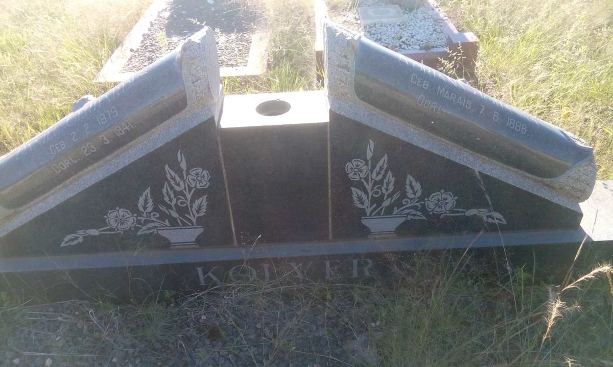 KOLVER Daniel Gerhardus 1879-1941 & Adriana Johanna MARAIS 1886-
