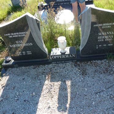 OPPERMAN Izak Bartholomeus 1933-2000 &amp; Susanna Hermina KUNZ 1935-