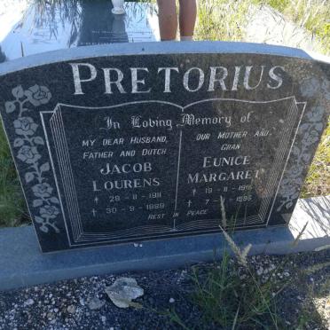 PRETORIUS Jacob Lourens 1911-1989 &amp; Eunice Margaret 1915-1996
