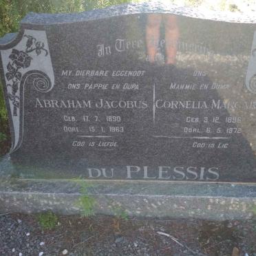 PLESSIS Abraham Jacobus, du 1890-1963 &amp; Cornelia Margaretha 1896-1972