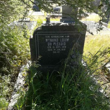PLESSIS Wynand Louw, du 1878-1972