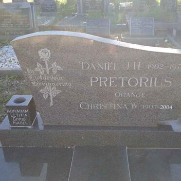 PRETORIUS Daniel J.H. 1902-1971 &amp; Christina W. 1907-2004