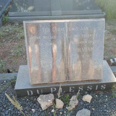 PLESSIS Abraham, du 1887-1971 &amp; Anna H. THERON 1893-1979