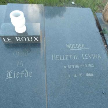 ROUX Hermanus Jacobus, le 1910-1994 &amp; Helletje Levina STEYN 1913-1989