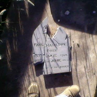 ROUX Paul Hamilton 1908-1922