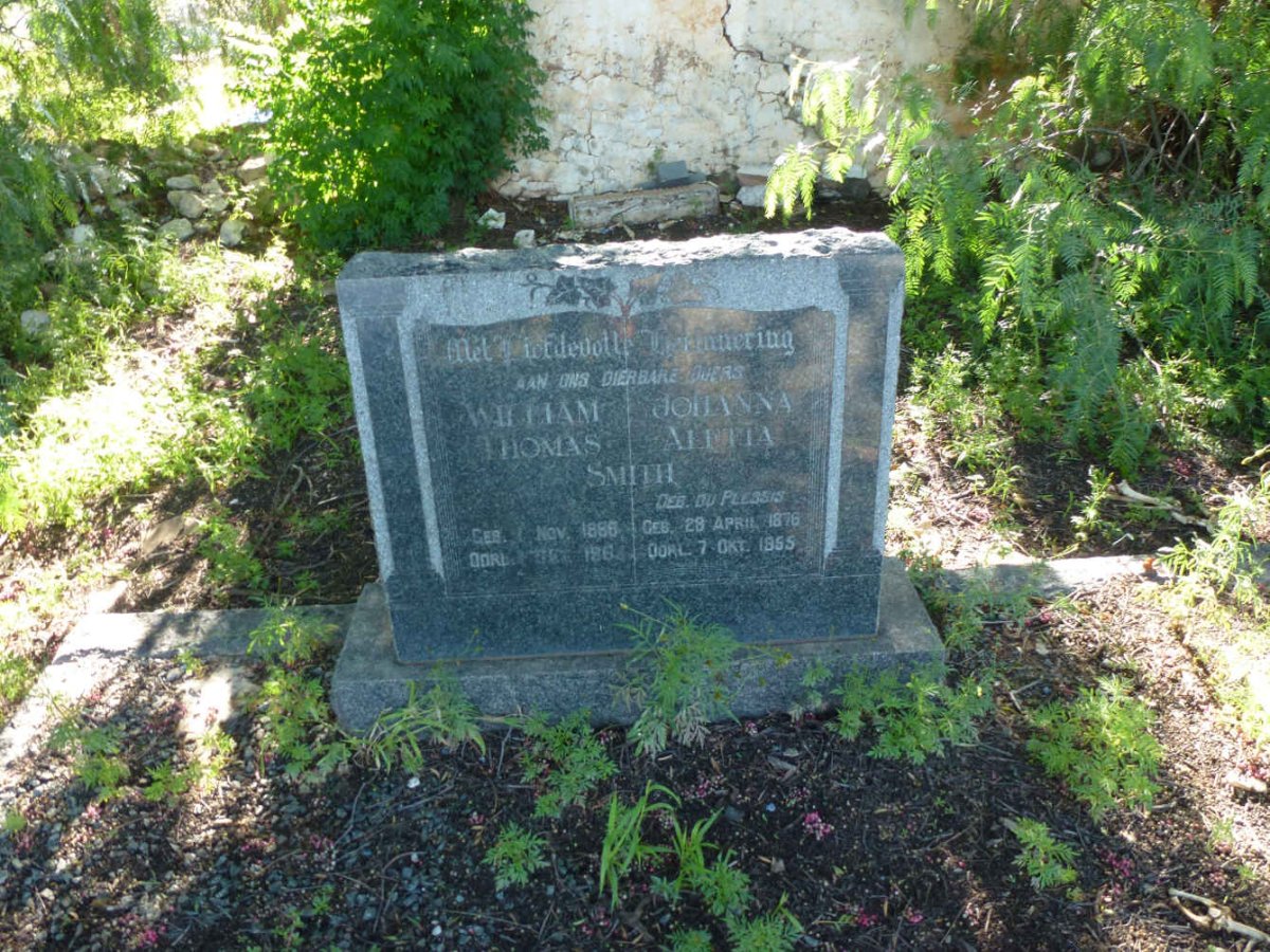 SMITH William Thomas 1868-1964 & Johanna Aletta DU PLESSIS 1876-1955