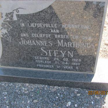 STEYN Johannes Marthinus 1928-1987