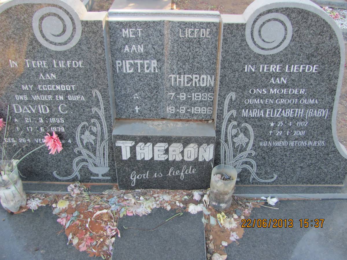 THERON David C. 1895-1979 & Maria Elizabeth 1902-2001 :: THERON Pieter 1935-1996
