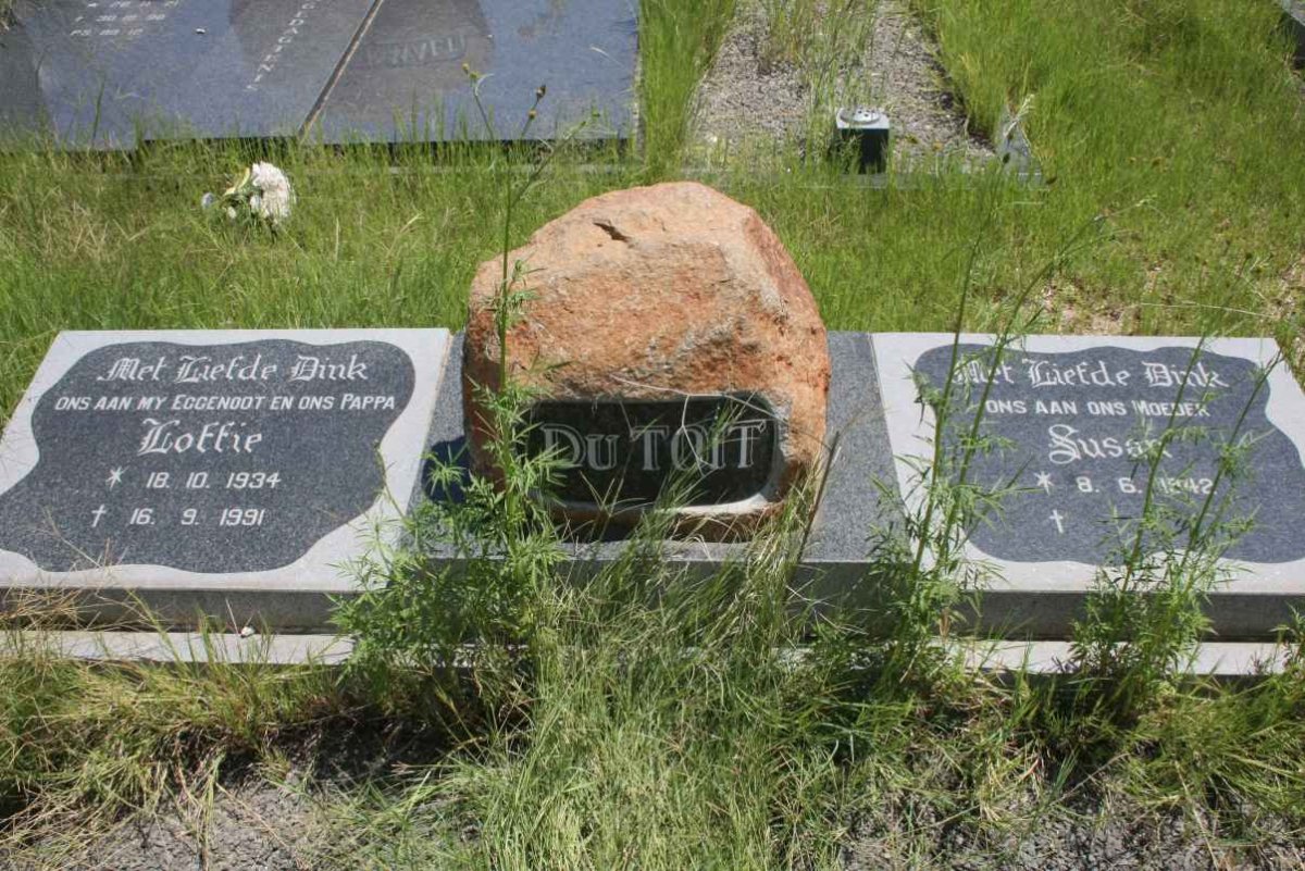 TOIT Loffie, du 1934-1991 & Susan 1942-