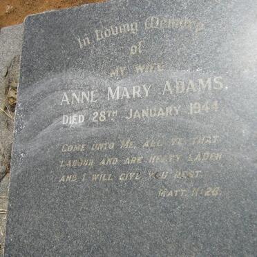 ADAMS Anne Mary -1944