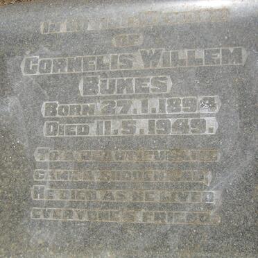 BUKES Cornelis Willem 1894-1949