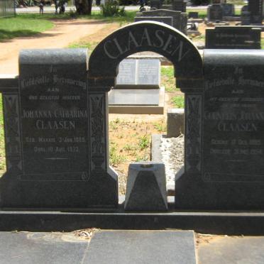 CLAASEN Cornelis Johannes 1885-1954 &amp; Johanna Catharina MARAIS 1889-1973