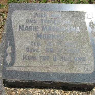 MORKEL Marie Magdalena 1921-1925