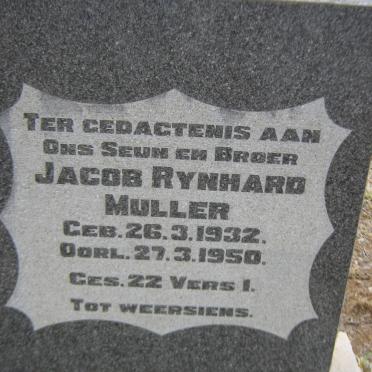MULLER Jacob Rynhard 1932-1950