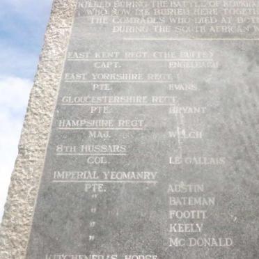 Memorial - Battle of Klipkraal and Bothaville SA-War 1900_5