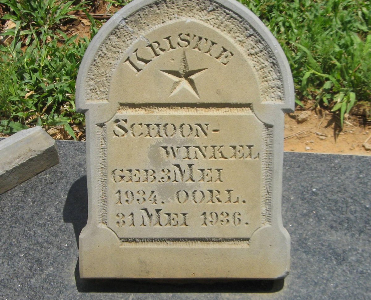 SCHOONWINKEL Kristie 1934-1936