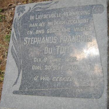 TOIT Stephanus Francois, du 1892-1950