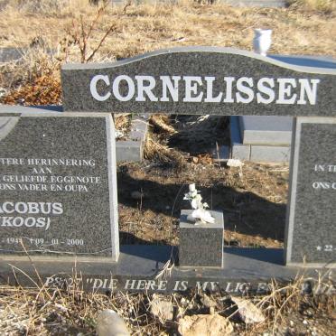CORNELISSEN Jacobus 1944-2000 &amp; Anna  1938-