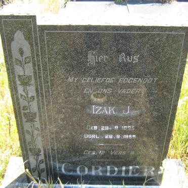 CORDIER Izak J. 1895-1959
