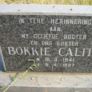 CALITZ Bokkie 1941-1987