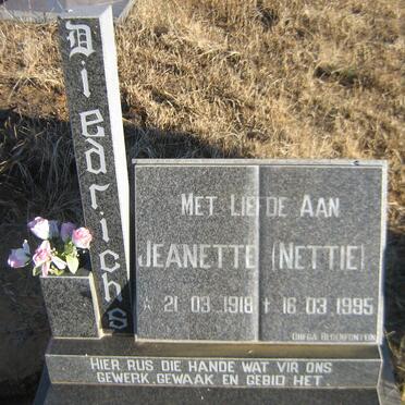 DIEDRICHS Jeanette 1918-1995