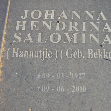 DEVENTER Barend Louis, van 1933-1996 &amp; Johanna Hendrina Salomina BEKKER 1927-2010