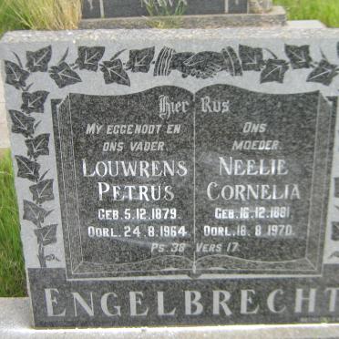 ENGELBRECHT Louwrens Petrus 1879-1964 &amp; Neelie Cornelia 1881-1970