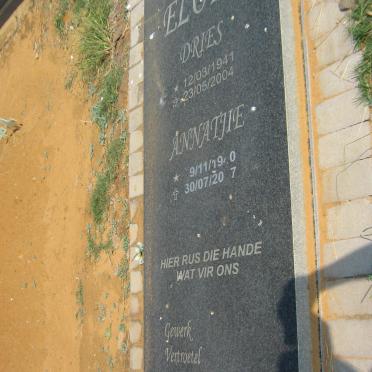ELOFF Dries 1941-2004 &amp; Annatjie 1940-2017