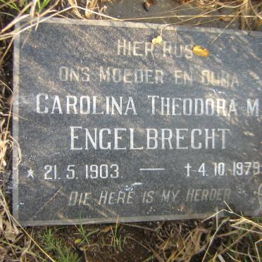 ENGELBRECHT Carolina Theodora M. 1903-1979