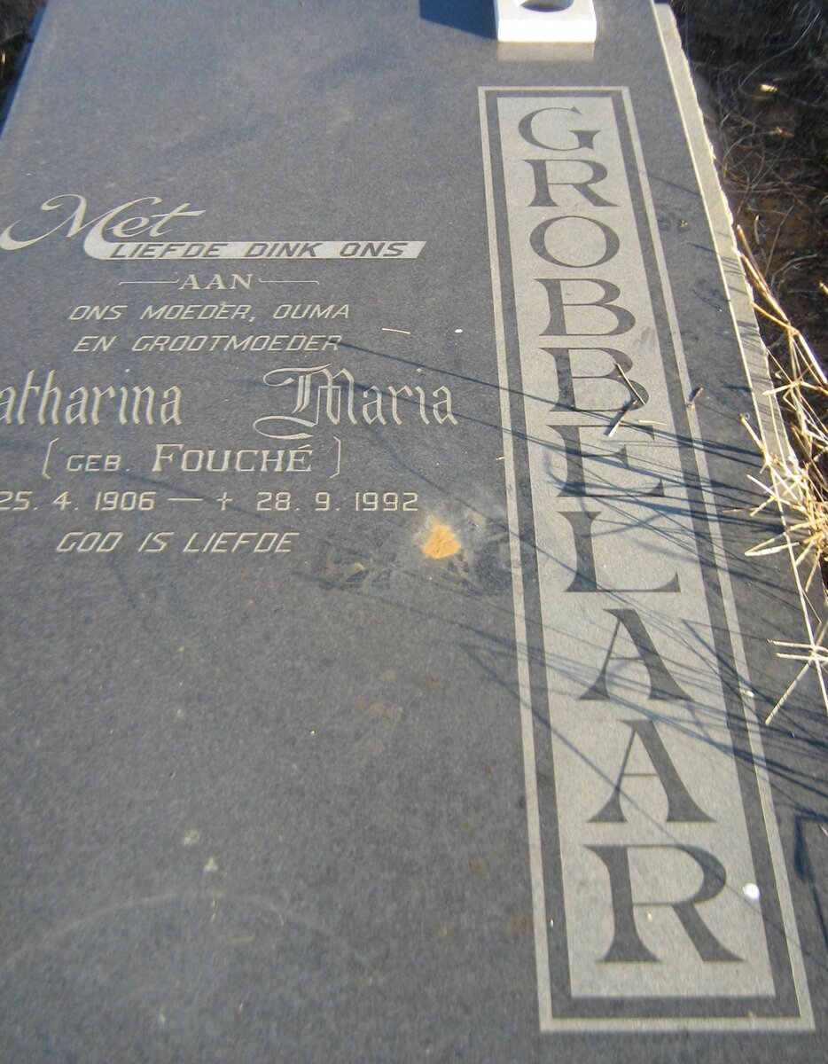 GROBBELAAR Catharina Maria nee FOUCHE 1906-1992