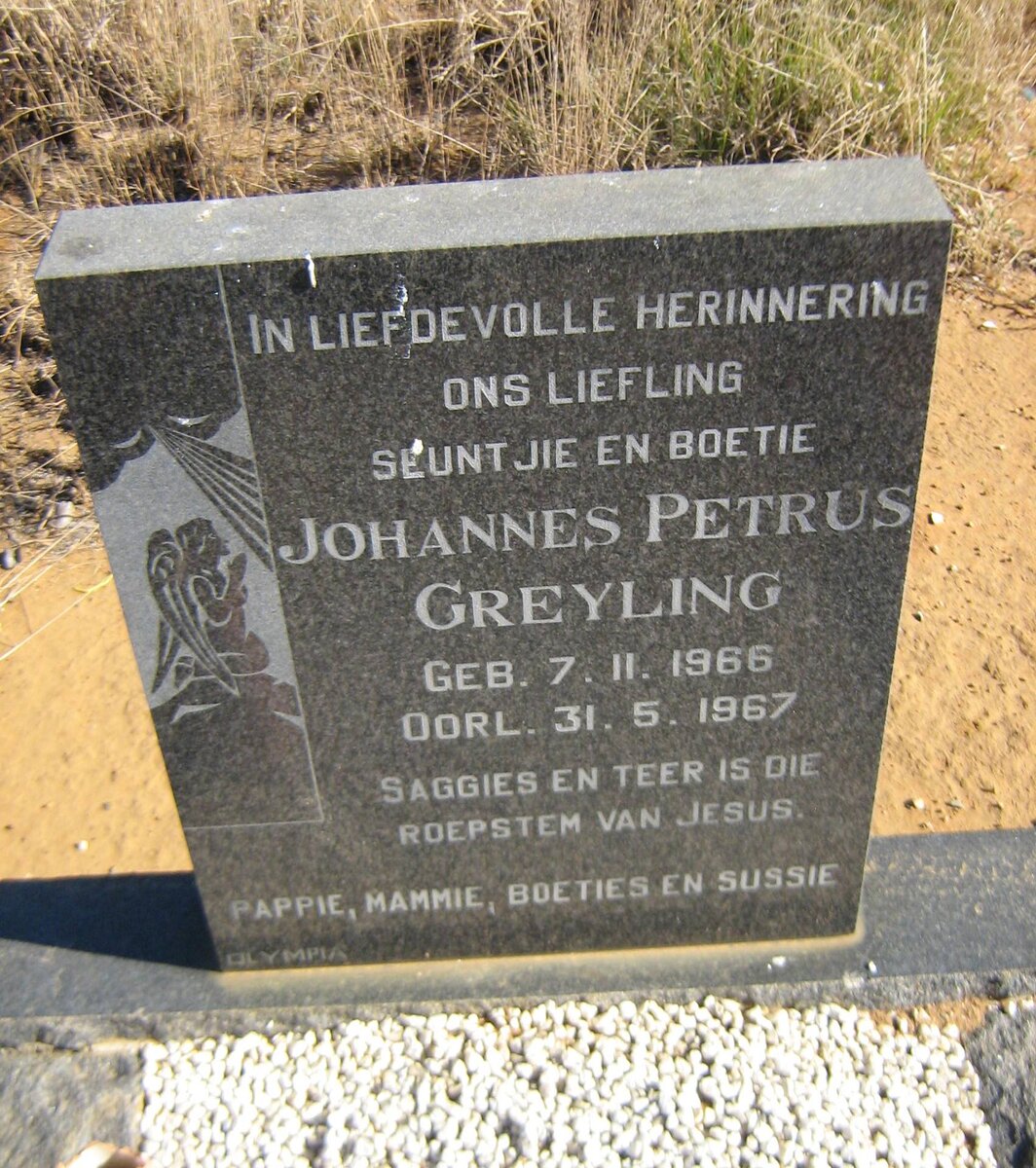 GREYLING Johannes Petrus 1966-1967