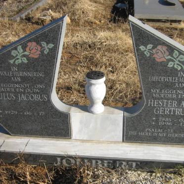 JOUBERT Paulus Jacobus 1929- &amp; Hester Aletta Gertruida 1935-1996