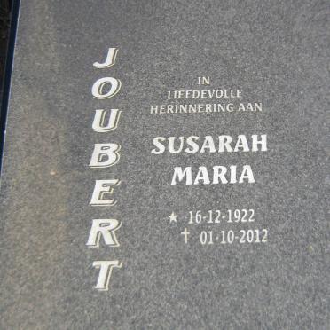 JOUBERT Susarah Maria 1922-2012