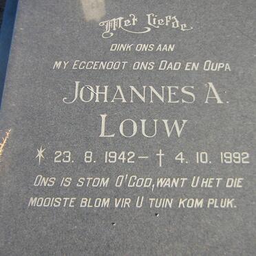 LOUW Johannes A. 1942-1992