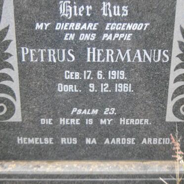 MARAIS Petrus Hermanus 1919-1961