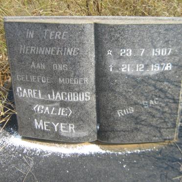 MEYER Carel Jacobus 1907-1978