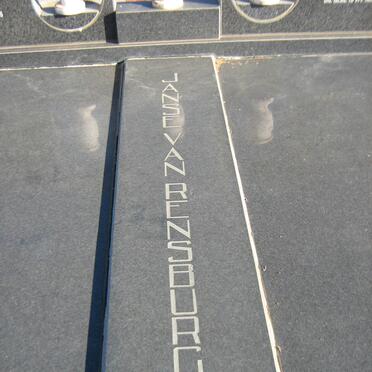 RENSBURG Willem Hendrik, Janse van 1928-1997 &amp; Gertruida F.A. SWART 1938-2013